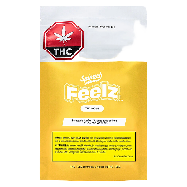 Spinach FEELZ - Thc+Cbg Pineapple Starfruit Soft Chews