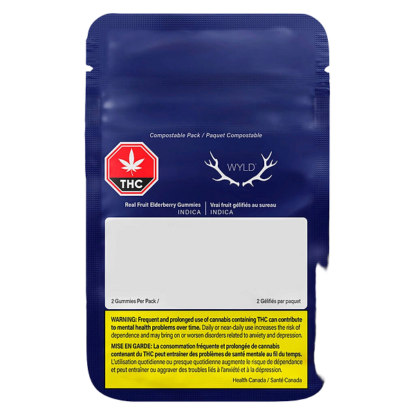 Wyld - Real Fruit Elderberry Soft Chews 2:1 Thc:Cbn