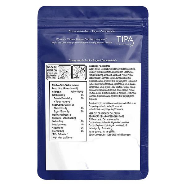 Wyld - Real Fruit Elderberry Soft Chews 2:1 Thc:Cbn