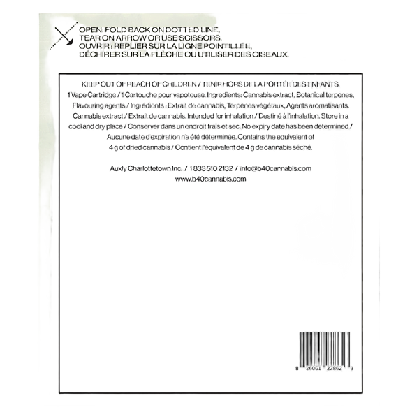 Back Forty - Strawberry Cough 510 Thread Cartridge