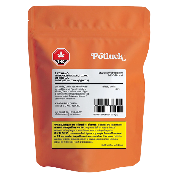 Potluck - Orange Layer Cake Pre Rolls