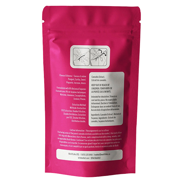 BOXHOT 1000 - Cherry Kush 510 Thread Cartridge