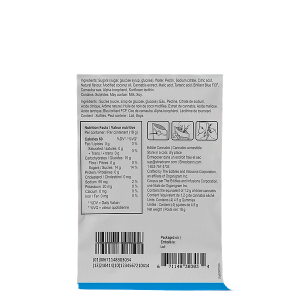 SHRED'EMS - Sour Blue Razzberry