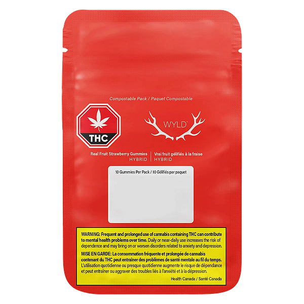 Wyld - Real Fruit Strawberry Soft Chews 20:1 Cbd:Thc