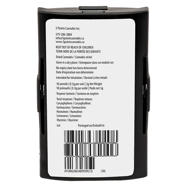 5 Points Cannabis - Zsweet Pre Roll