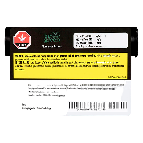 BC Green - Watermelon Gushers Pre Roll