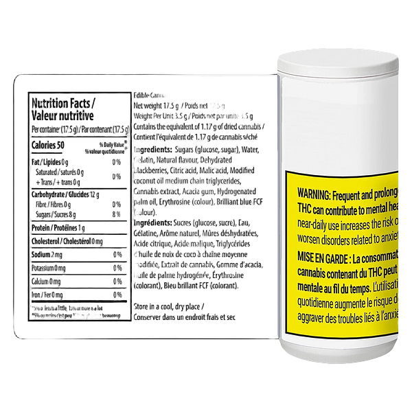 Pearls by grön - Blackberry Lemonade 1:1:1 Cbn/Cbd/Thc