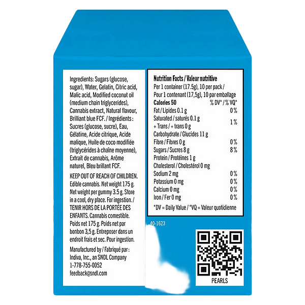 Pearls by grön - Blue Razzleberry 3:1 Cbg/Thc