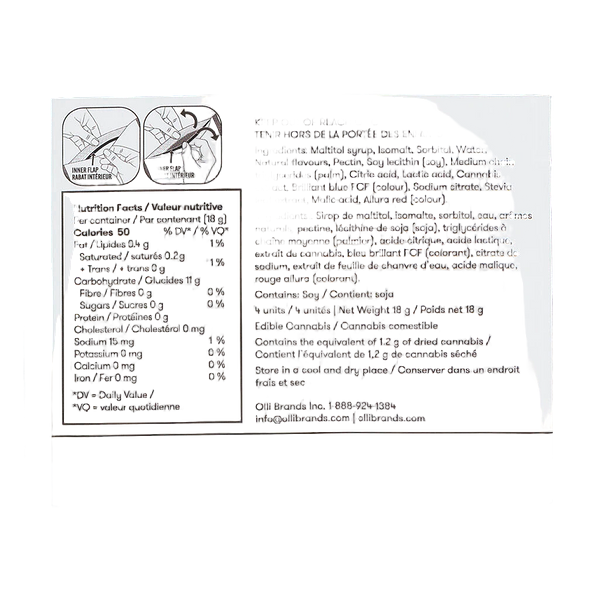 Olli - Sugar Free Blackberry Yuzu Cbn Soft Chews