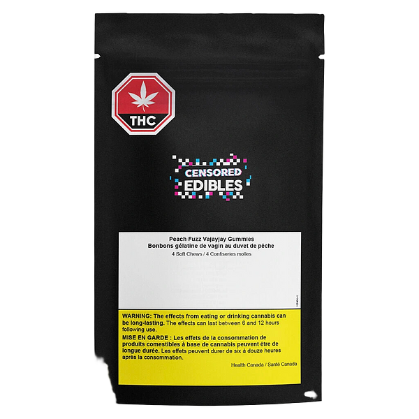 Censored Edibles - Peach Fuzz Vajayjay Soft Chews