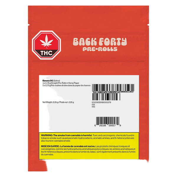 Back Forty - Banana Og Pre Roll