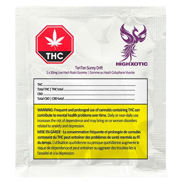 HighXotic - Tenten Sunny Drift Live Rosin Gummy image 2