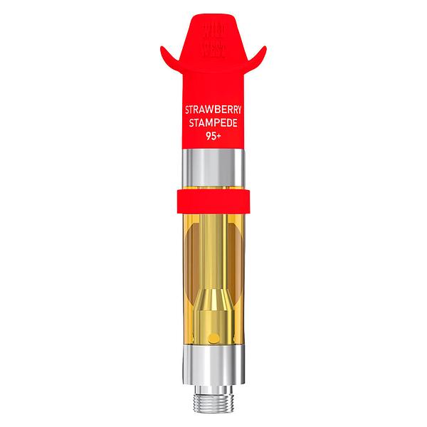 Wild West - 95+ Strawberry Stampede Liquid Diamonds 510 Thread Cartridge image 1