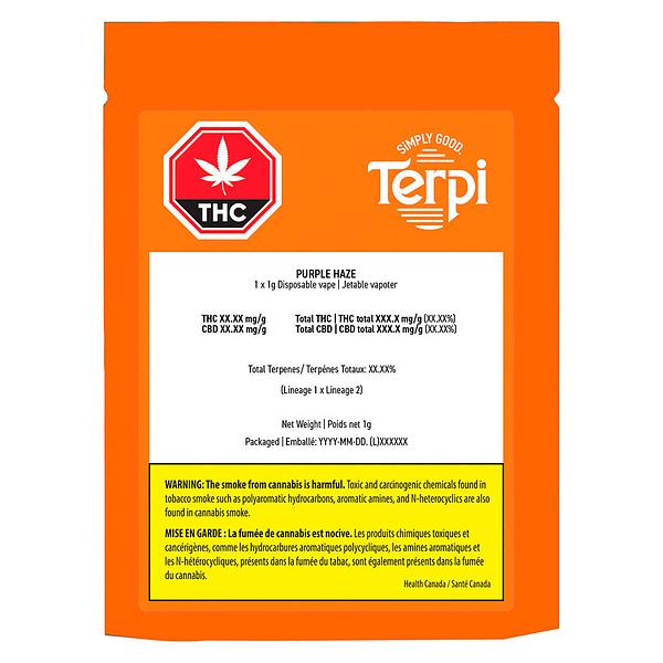TERPi - Purple Haze All-In-One Live Resin Vape image 2