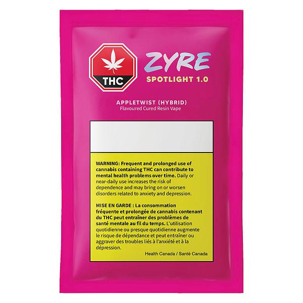 Zyre - Spotlight 1.0 - Appletwist Cured Resin 510 Cartridge image 2