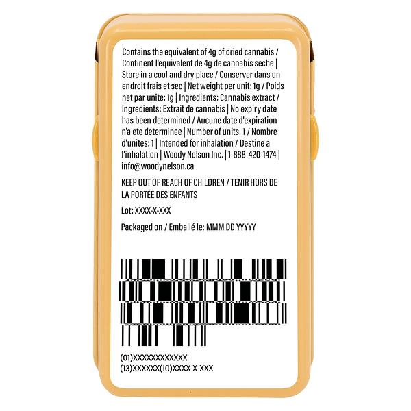 Woody Nelson - Country Club Vape 510 Thread Cartridge image 3