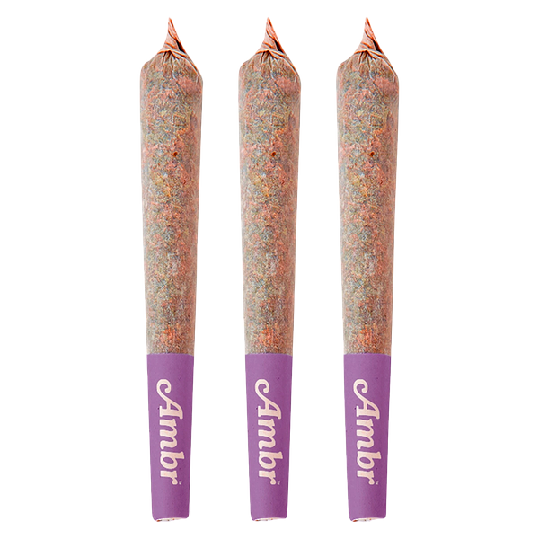 AMBR - Grape Pluto Distillate Infused Pre-Roll Pack