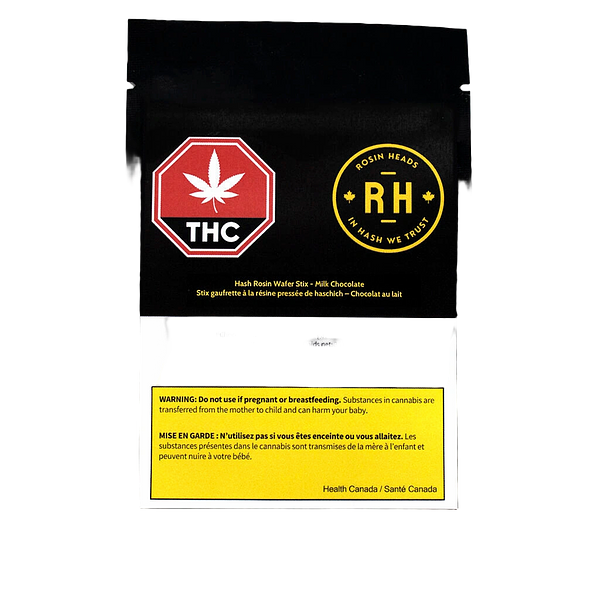 Rosin Heads - Hash Rosin Wafer Stix - Milk Chocolate