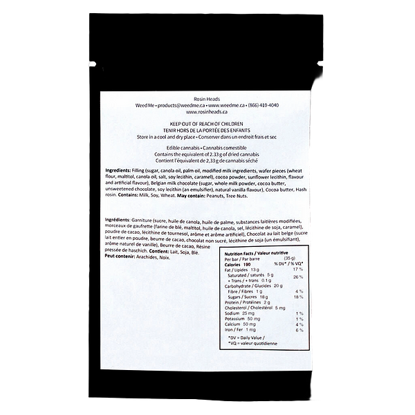 Rosin Heads - Hash Rosin Wafer Stix - Milk Chocolate