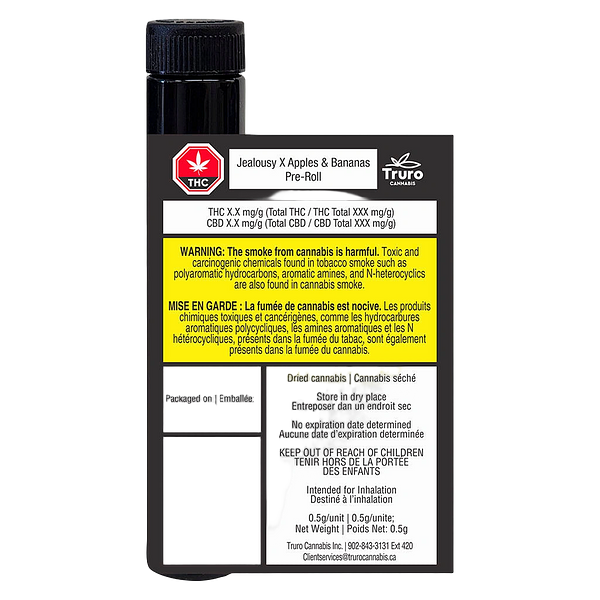 Truro - Jealousy x Apples & Bananas Pre-Roll