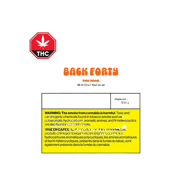 Back Forty - Tiki Tang Disposable Pen