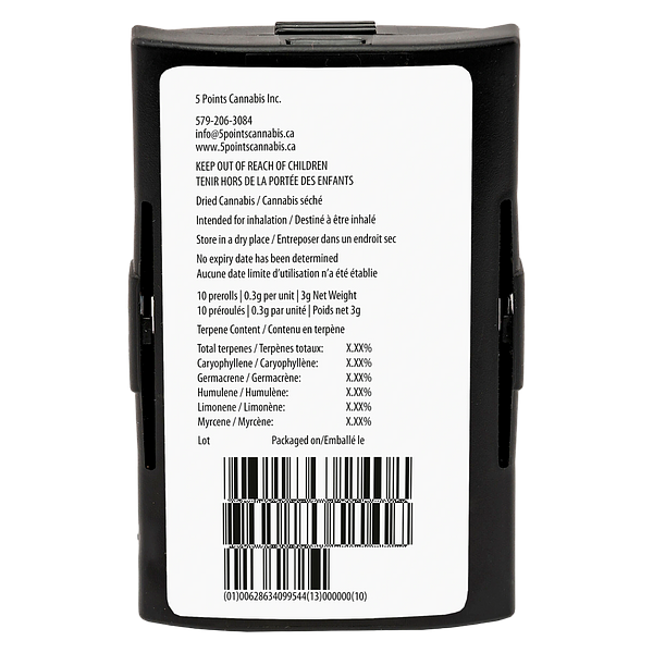 5 Points Cannabis - Blueberry Yum Yum Pre-Roll