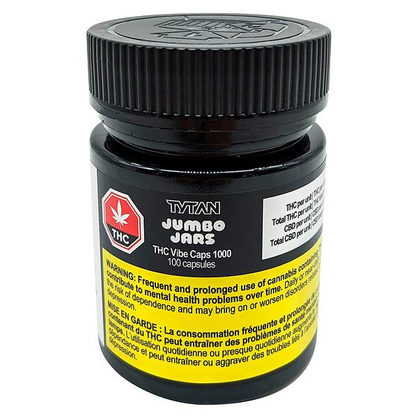TYTAN Jumbo Jars - THC Vibe Caps 1000 image 2