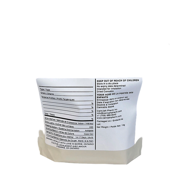 CannJah Pharm Inc. - Patient Grown