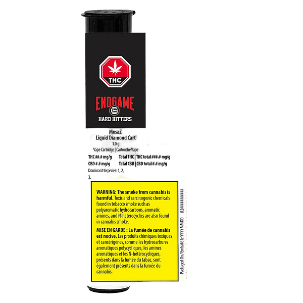 Endgame - Hard Hitters Mosaz Liquid Diamond 510 Thread Cartridge