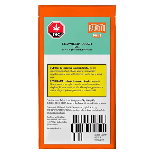 Palmetto - Strawberry Cough Pals Pre-Roll