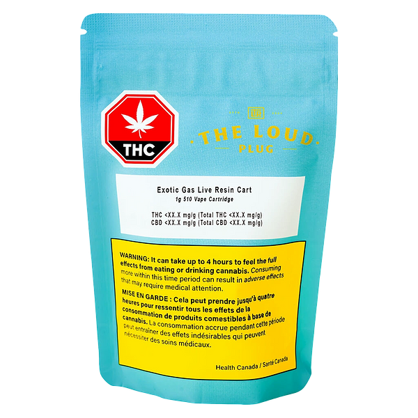 The Loud Plug - Exotic Gas Live Resin 510 Thread Cartridge