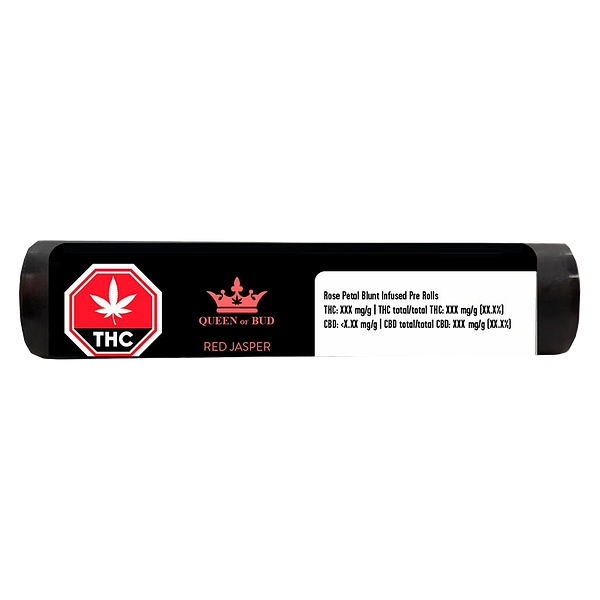 Queen of Bud - Red Jasper Diamond Infused Rose Blunts for Lovers