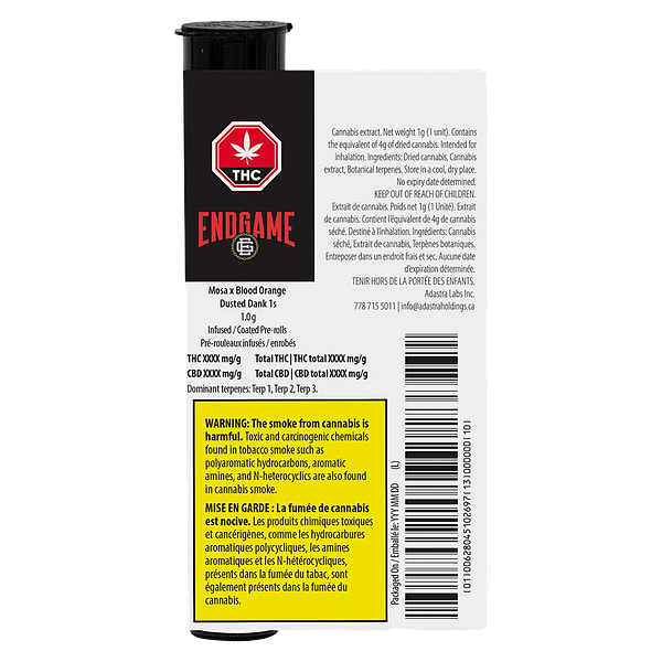 Endgame - Mosa x Blood Orange Dank 1 Infused Pre-Roll
