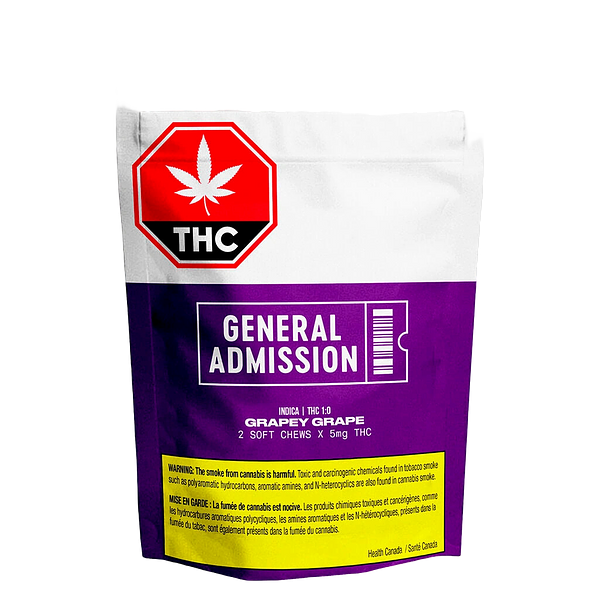 General Admission - Grapey Grape THC Soft Chew (1:0)