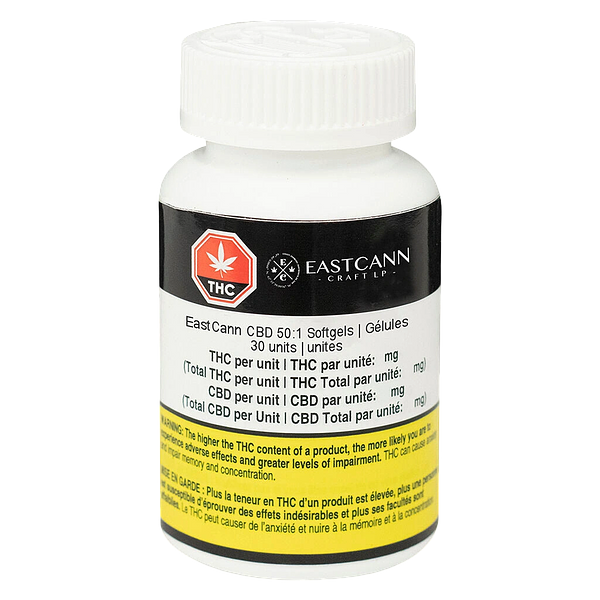 EastCann - CBD 50:1 Softgels