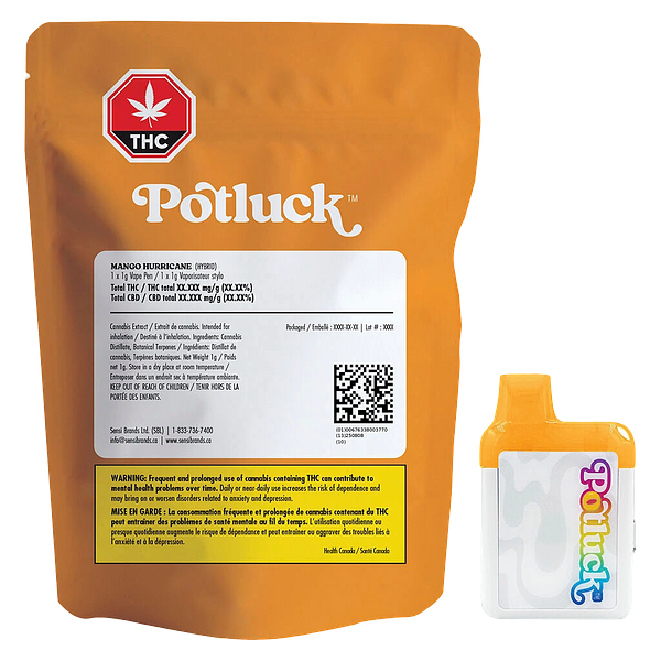 Potluck - Mango Hurricane Haze Disposable Vape