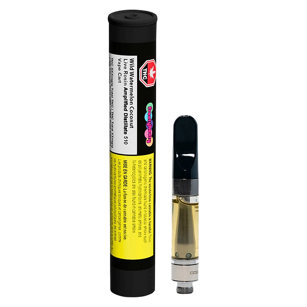 Frootyhooty - Wild Watermelon Coconut Live Rosin + Disty 510 Cartridge