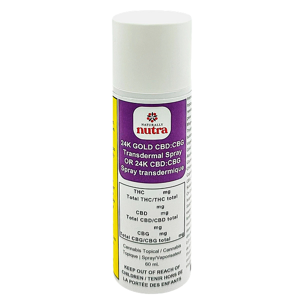 Naturally Nutra - 24k Gold Cbd:cbg Mag + Hyaluronic Acid Transdermal Spray