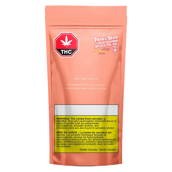 Papa's Herb - Liquid Diamond - Lemon Cherry GLTO Infused Pre-Roll