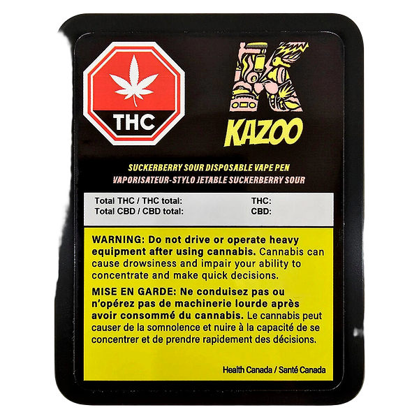 KAZOO - Suckerberry Sour 510 Thread Cartridge