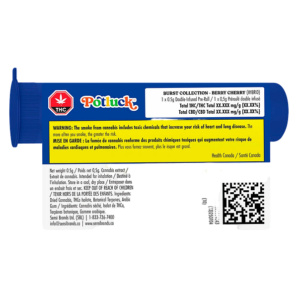 Potluck - Berry Cherry Infused Pre-Roll