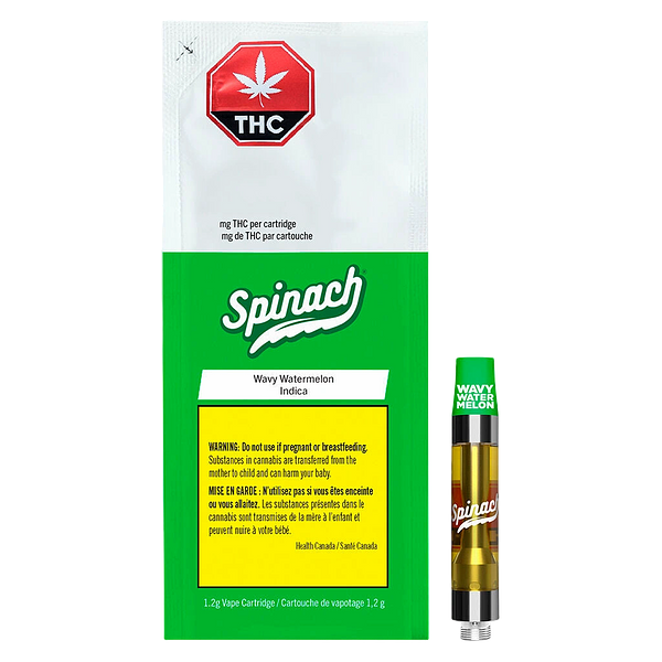 Spinach - Wavy Watermelon Vape 510 Thread Cartridge