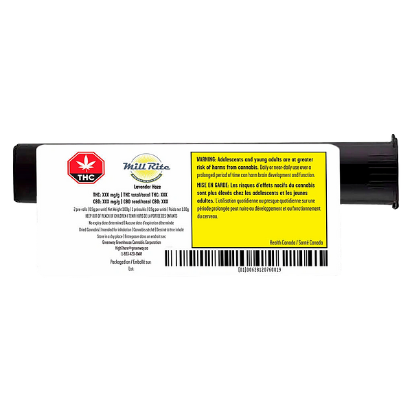 Mill Rite - Lavender Haze Pre-Roll