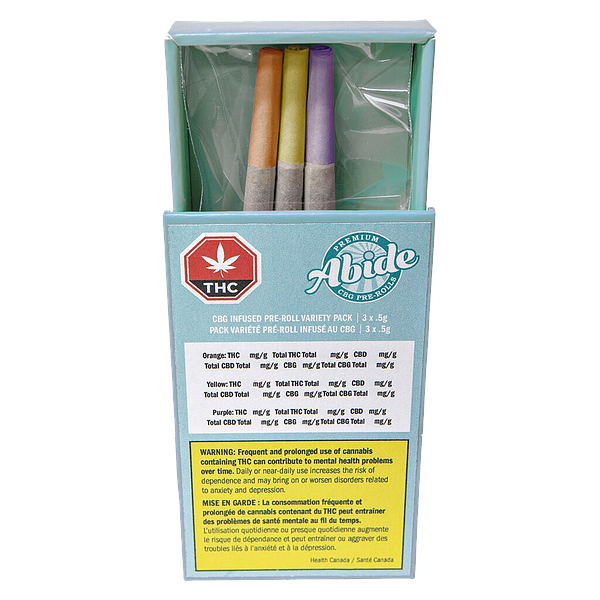 Abide - CBG Infused Pre-Roll Variety Pack