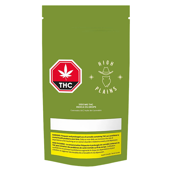 High Plains - 1000mg THC Indica Oil Drops