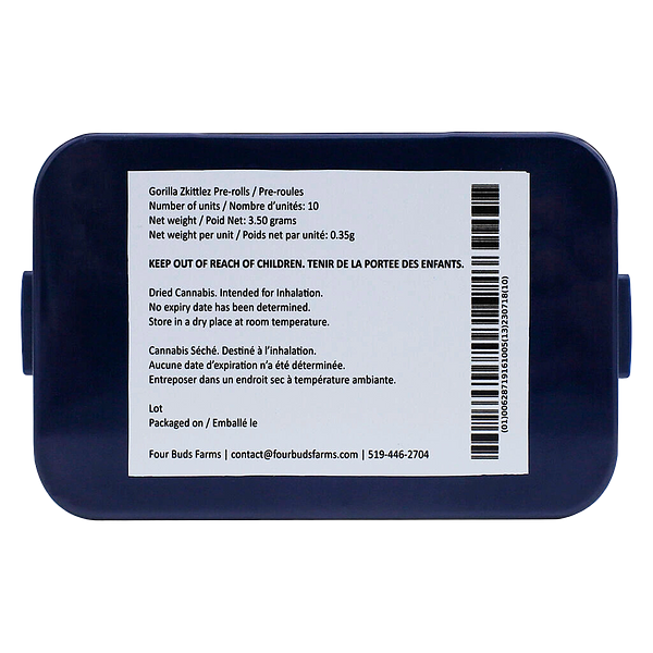 Four Buds Farms - Gorilla Zkittlez Pre-Roll