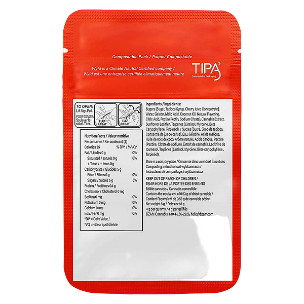 Wyld - Real Fruit Sour Cherry Soft Chews