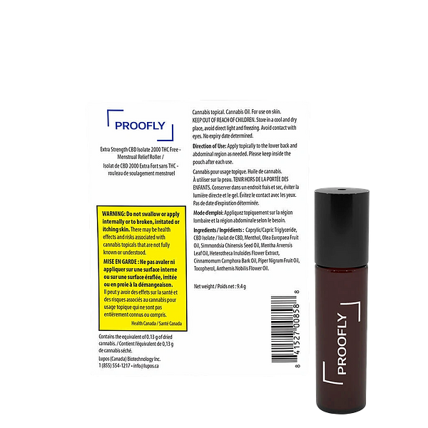 Proofly - Extra Strength Cbd Isolate 2000 Thc Free Menstrual Relief