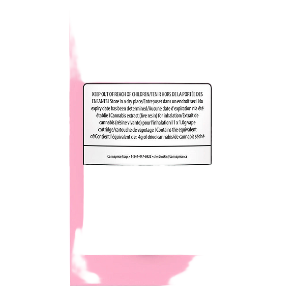 Sherbinskis - Pink Sherbs Live Resin 510 Thread Cartridge