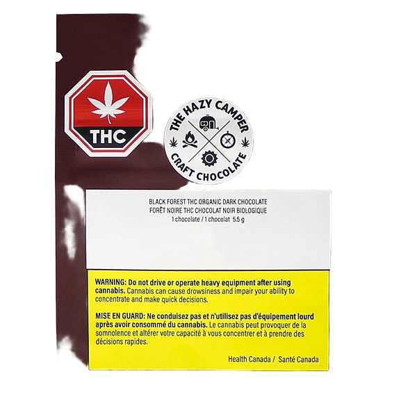 The Hazy Camper - Black Forest Thc Organic Dark Chocolate